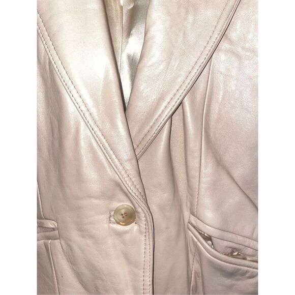 Vintage j Percy for Marvin Richard’s blush pink leather jacket size medium - Picture 3 of 15